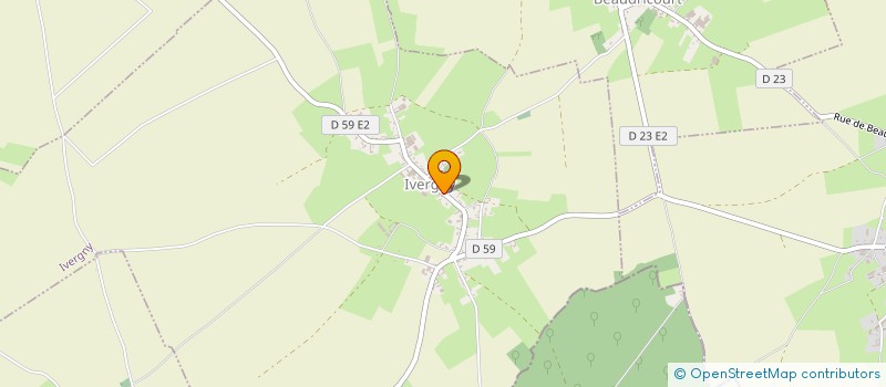 localisation de l'entreprise COMMUNE D'IVERGNY  IVERGNY