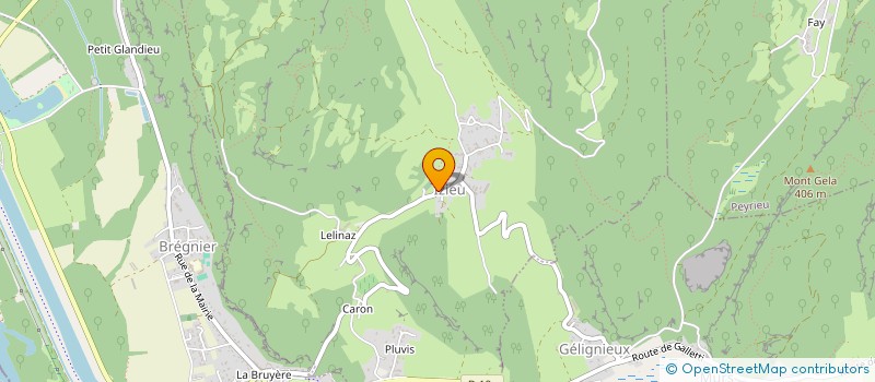 localisation de l'entreprise COMMUNE D IZIEU  IZIEU