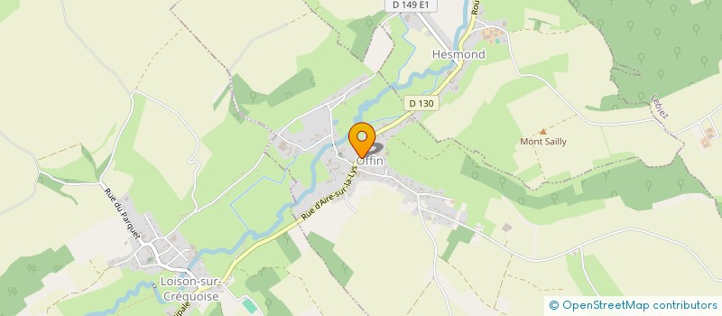 localisation de l'entreprise COMMUNE D'OFFIN  OFFIN