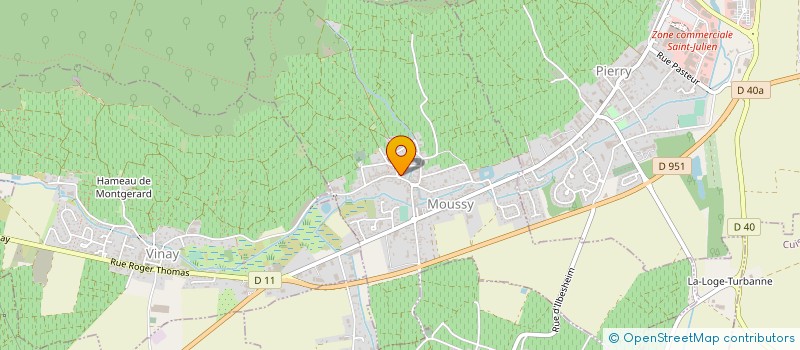 localisation de l'entreprise COMMUNE D'OIRY  OIRY