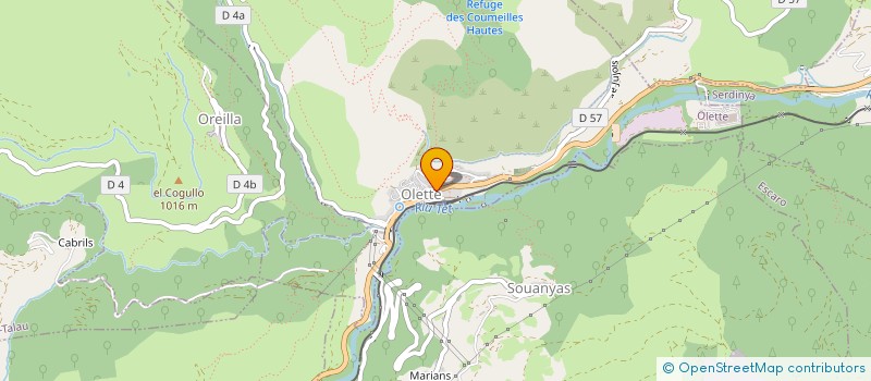 localisation de l'entreprise COMMUNE D OLETTE  OLETTE