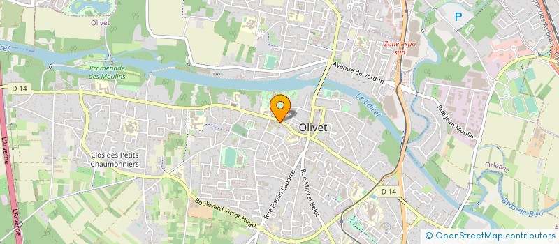 localisation de l'entreprise COMMUNE D'OLIVET à OLIVET