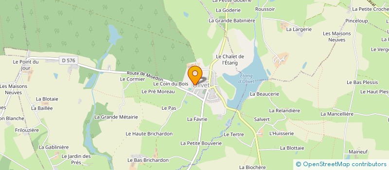 localisation de l'entreprise COMMUNE D'OLIVET  OLIVET