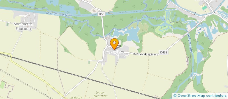 localisation de l'entreprise COMMUNE D'OLLEZY  OLLEZY