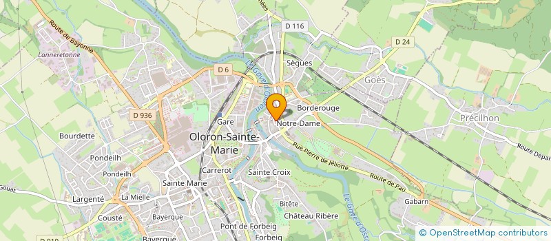 localisation de l'entreprise COMMUNE D'OLORON SAINTE MARIE  OLORON-SAINTE-MARIE