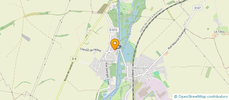 localisation de l'entreprise COMMUNE D'OMISSY  OMISSY