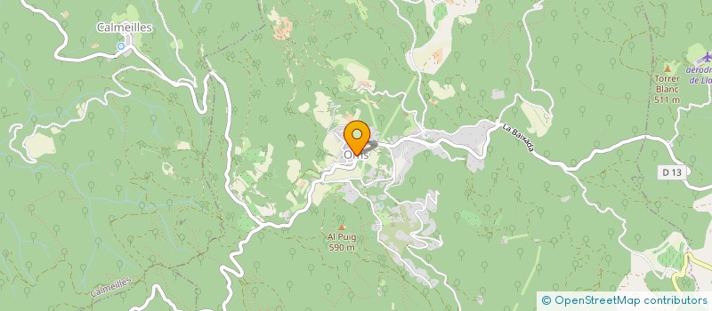 localisation de l'entreprise COMMUNE D OMS  OMS