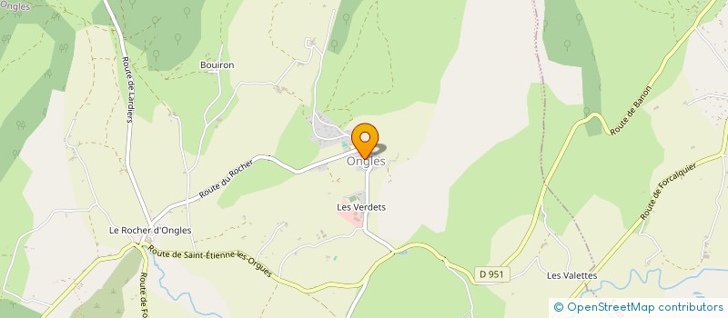 localisation de l'entreprise COMMUNE D ONGLES  ONGLES