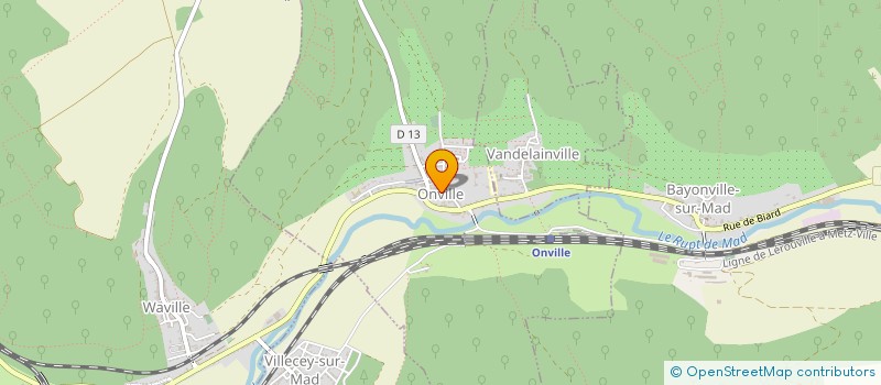 localisation de l'entreprise COMMUNE D'ONVILLE  ONVILLE