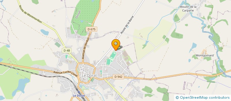 localisation de l'entreprise COMMUNE D ORADOUR SAINT GENEST  ORADOUR-SAINT-GENEST