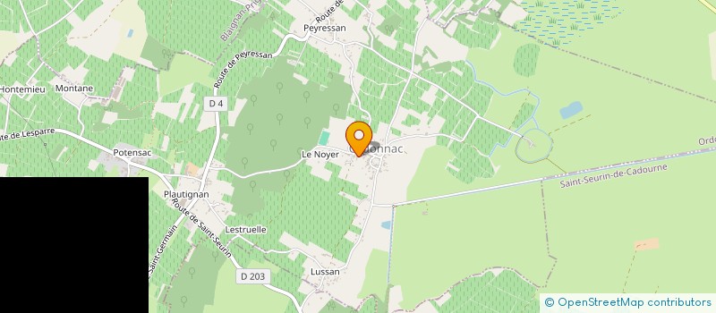 localisation de l'entreprise COMMUNE D ORDONNAC  ORDONNAC