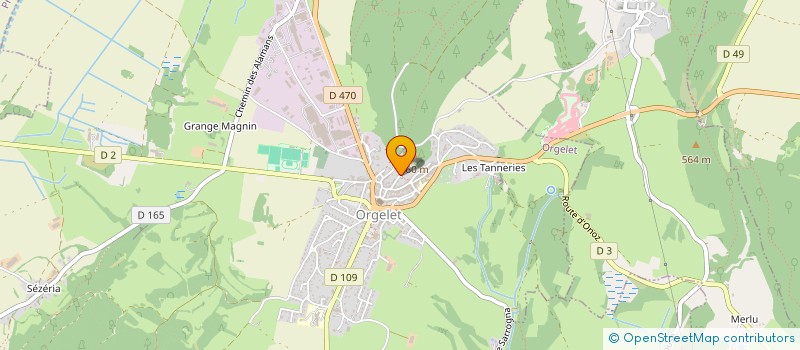 localisation de l'entreprise COMMUNE D'ORGELET à ORGELET