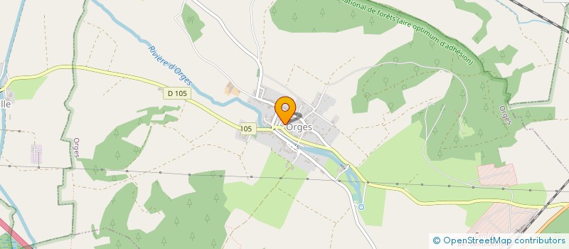 localisation de l'entreprise COMMUNE D'ORGES à ORGES