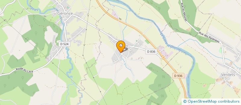 localisation de l'entreprise COMMUNE D'ORIN  ORIN