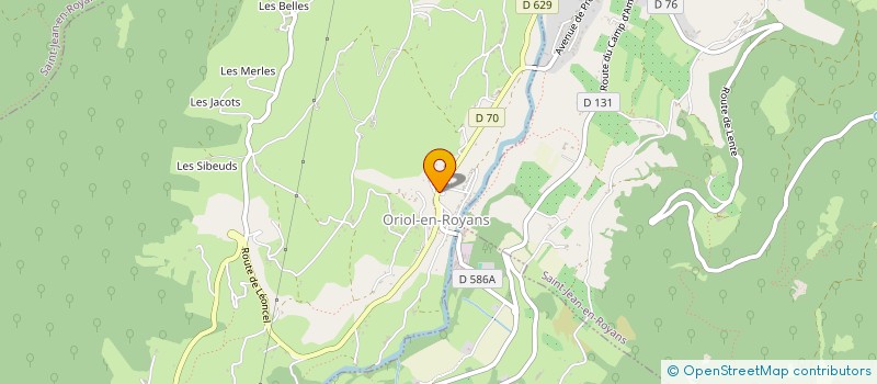 localisation de l'entreprise COMMUNE D ORIOL EN ROYANS  ORIOL-EN-ROYANS