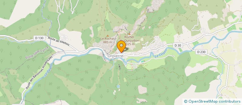 localisation de l'entreprise COMMUNE D ORPIERRE  ORPIERRE