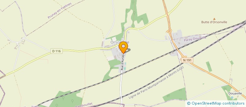 localisation de l'entreprise COMMUNE D'ORSONVILLE  ORSONVILLE