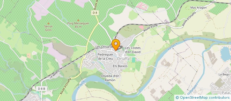 localisation de l'entreprise COMMUNE D'ORTAFFA  ORTAFFA