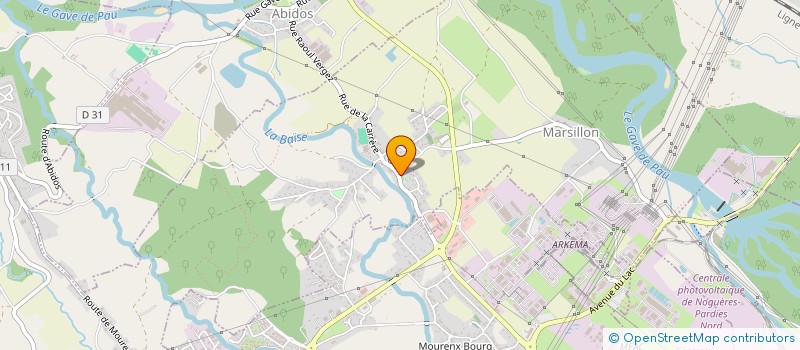 localisation de l'entreprise COMMUNE D'OS MARSILLON  OS-MARSILLON