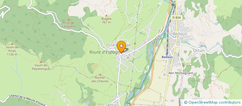 localisation de l'entreprise COMMUNE D'OSSE EN ASPE  OSSE-EN-ASPE