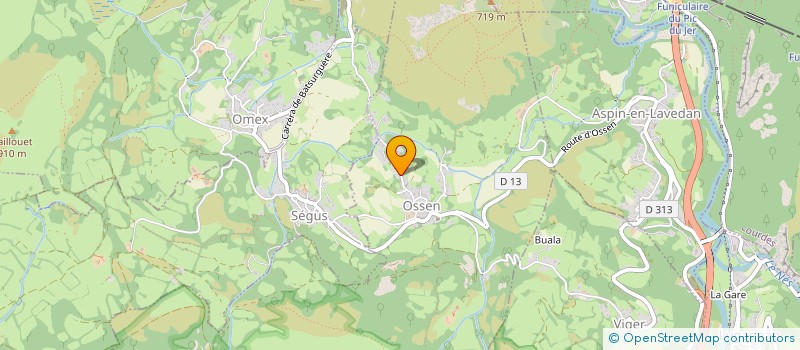 localisation de l'entreprise COMMUNE D OSSEN  OSSEN