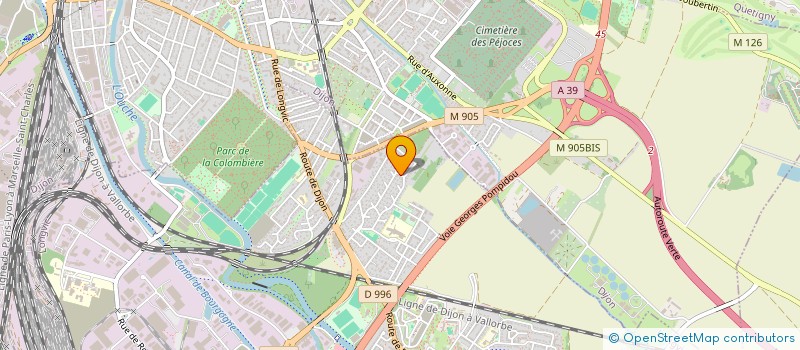 localisation de l'entreprise COMMUNE D'OUGES  OUGES