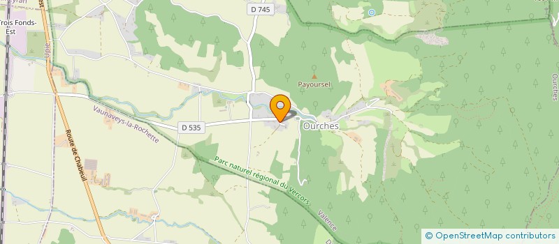 localisation de l'entreprise COMMUNE D OURCHES  OURCHES