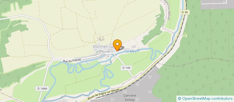 localisation de l'entreprise COMMUNE D OURCHES SUR MEUSE à OURCHES-SUR-MEUSE