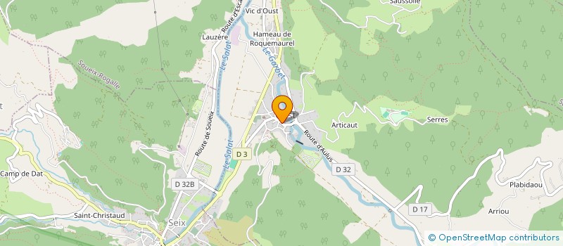 localisation de l'entreprise COMMUNE D OUST à OUST