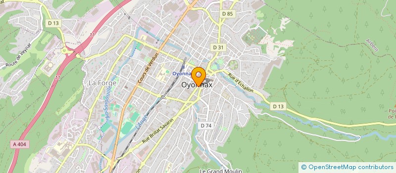 localisation de l'entreprise COMMUNE D OYONNAX à OYONNAX