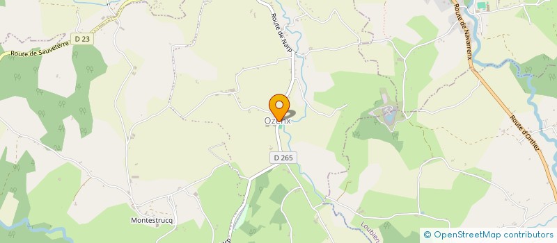 localisation de l'entreprise COMMUNE D'OZENX  OZENX-MONTESTRUCQ