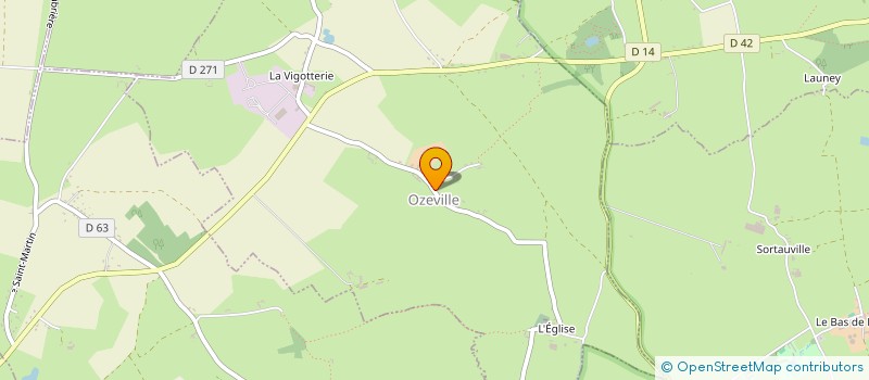 localisation de l'entreprise COMMUNE D'OZEVILLE  OZEVILLE