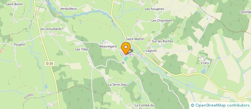 localisation de l'entreprise COMMUNE D'OZOLLES  OZOLLES