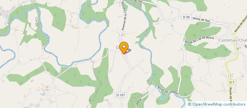 localisation de l'entreprise COMMUNE D OZOURT  OZOURT