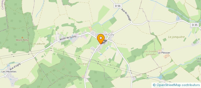 localisation de l'entreprise COMMUNE D'UGNY LE GAY  UGNY-LE-GAY