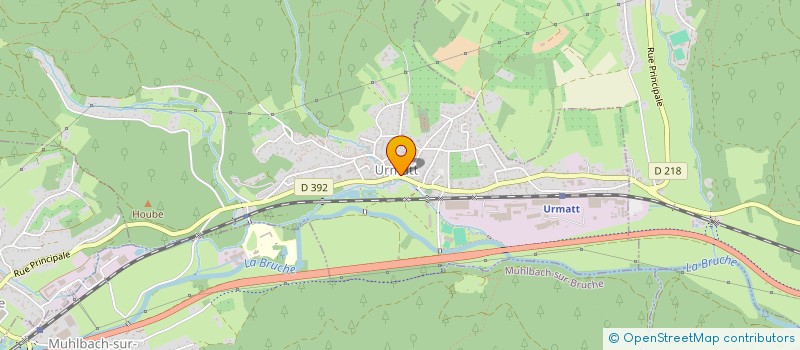 localisation de l'entreprise COMMUNE D'URMATT  URMATT