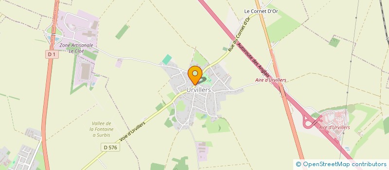 localisation de l'entreprise COMMUNE D'URVILLERS  URVILLERS