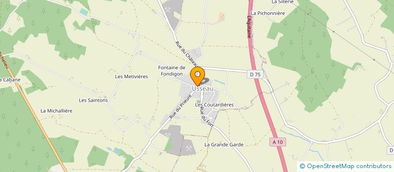localisation de l'entreprise COMMUNE D USSEAU  USSEAU