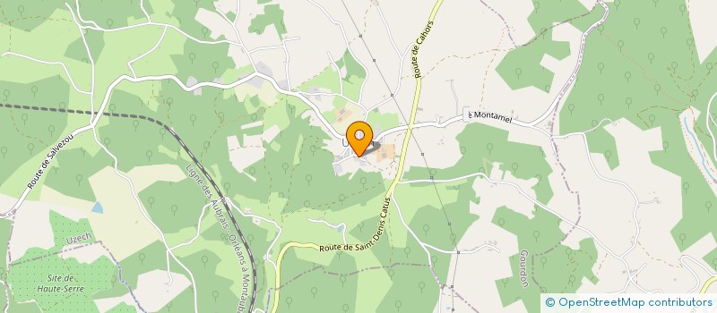 localisation de l'entreprise COMMUNE D UZECH  UZECH