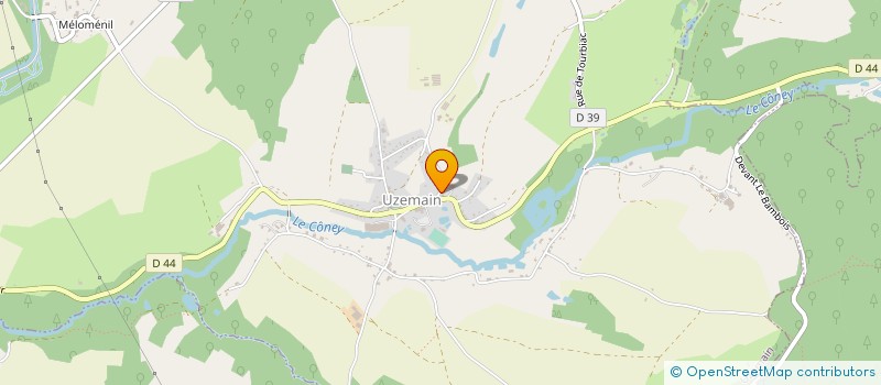 localisation de l'entreprise COMMUNE D'UZEMAIN  UZEMAIN