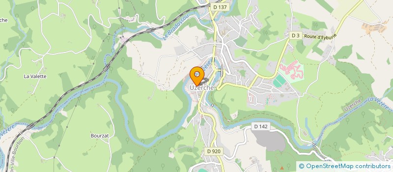localisation de l'entreprise COMMUNE D UZERCHE  UZERCHE