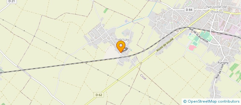 localisation de l'entreprise COMMUNE D YVERSAY  YVERSAY