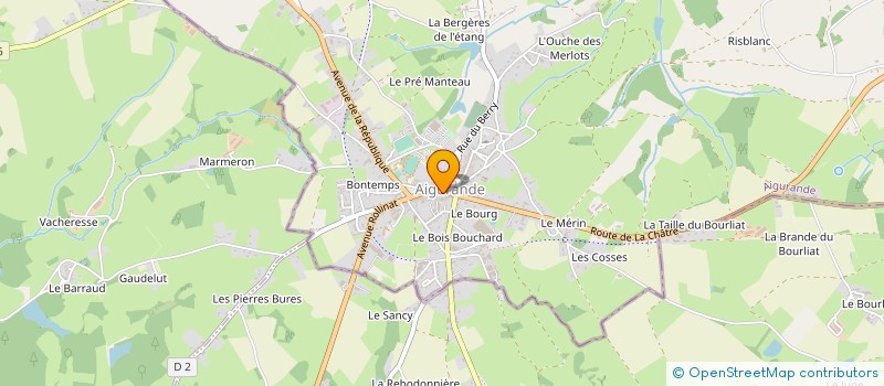localisation de l'entreprise COMMUNE DE AIGURANDE à AIGURANDE