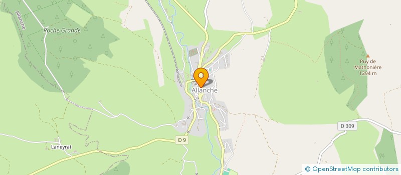 localisation de l'entreprise COMMUNE DE ALLANCHE à ALLANCHE