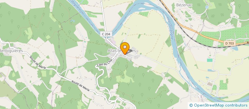 localisation de l'entreprise COMMUNE DE ALLAS LES MINES  ALLAS-LES-MINES