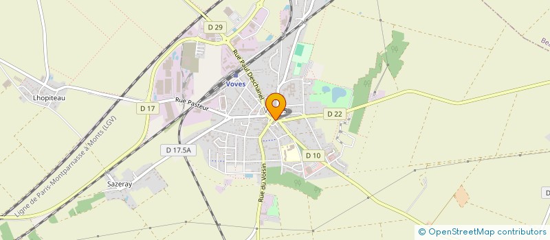 localisation de l'entreprise COMMUNE DE ALLONNES à ALLONNES