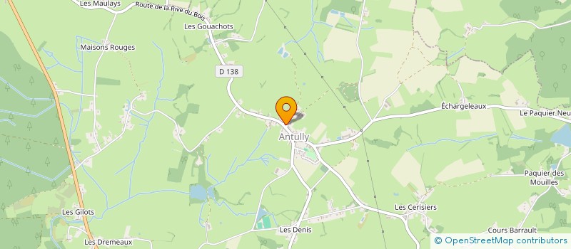 localisation de l'entreprise COMMUNE DE ANTULLY à ANTULLY