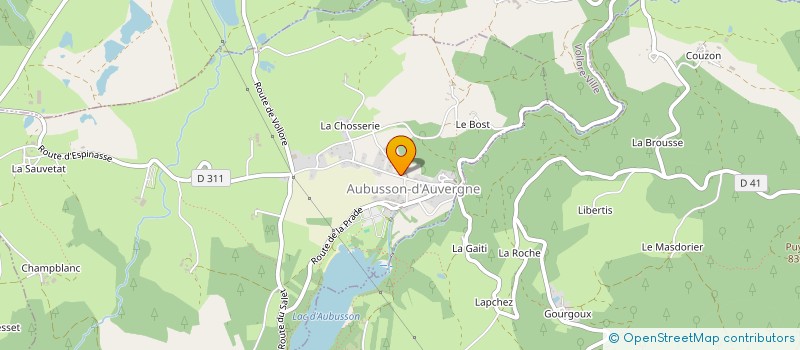 localisation de l'entreprise COMMUNE DE AUBUSSON D AUVERGNE  AUBUSSON-D'AUVERGNE