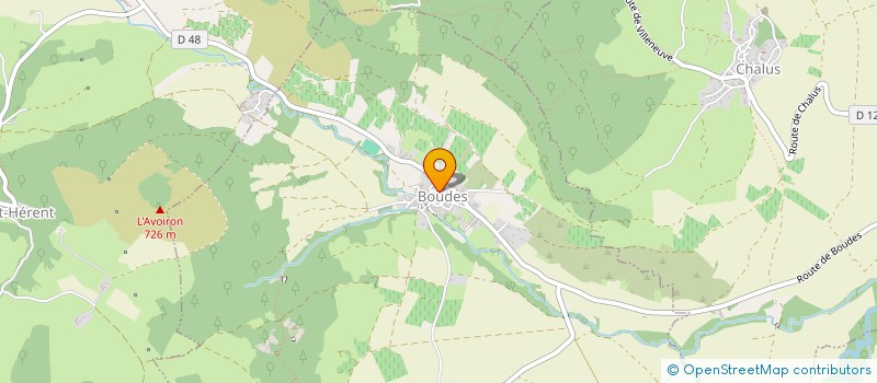 localisation de l'entreprise COMMUNE DE AUGNAT  AUGNAT