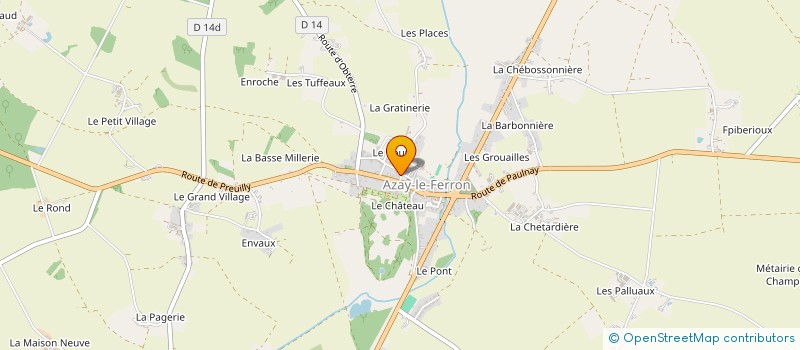 localisation de l'entreprise COMMUNE DE AZAY LE FERRON à AZAY-LE-FERRON